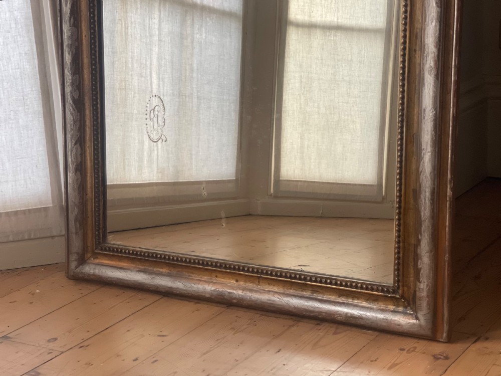 19th century French gilt Louis Philippe mirror c1860 View VII
