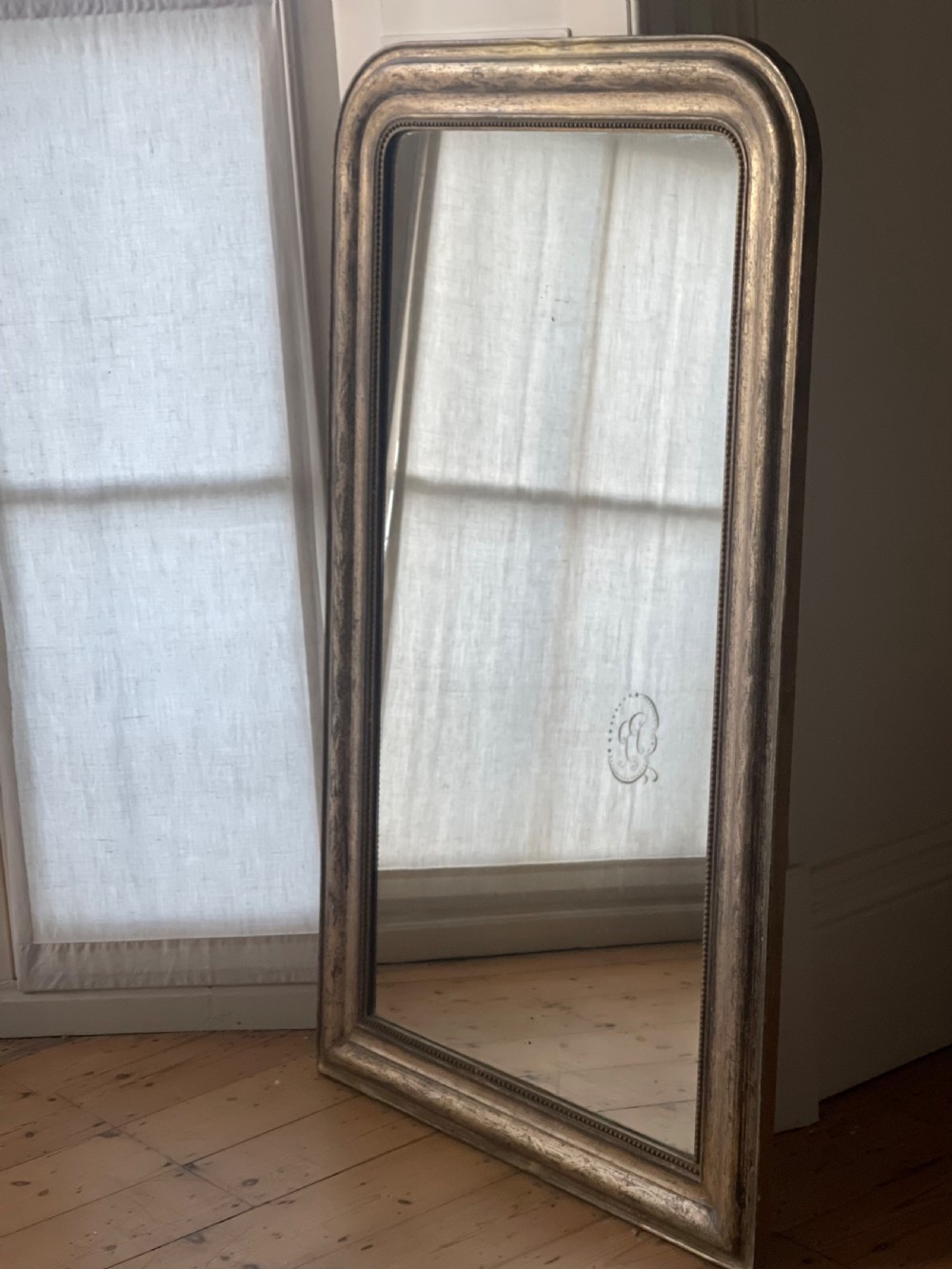 Antique French gilt Louis Philippe mirror View V