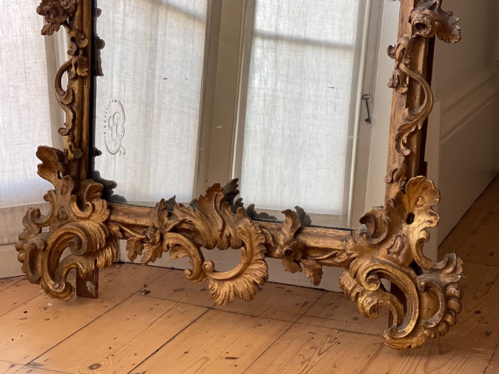 Large 19th century French gilt wood mirror View V