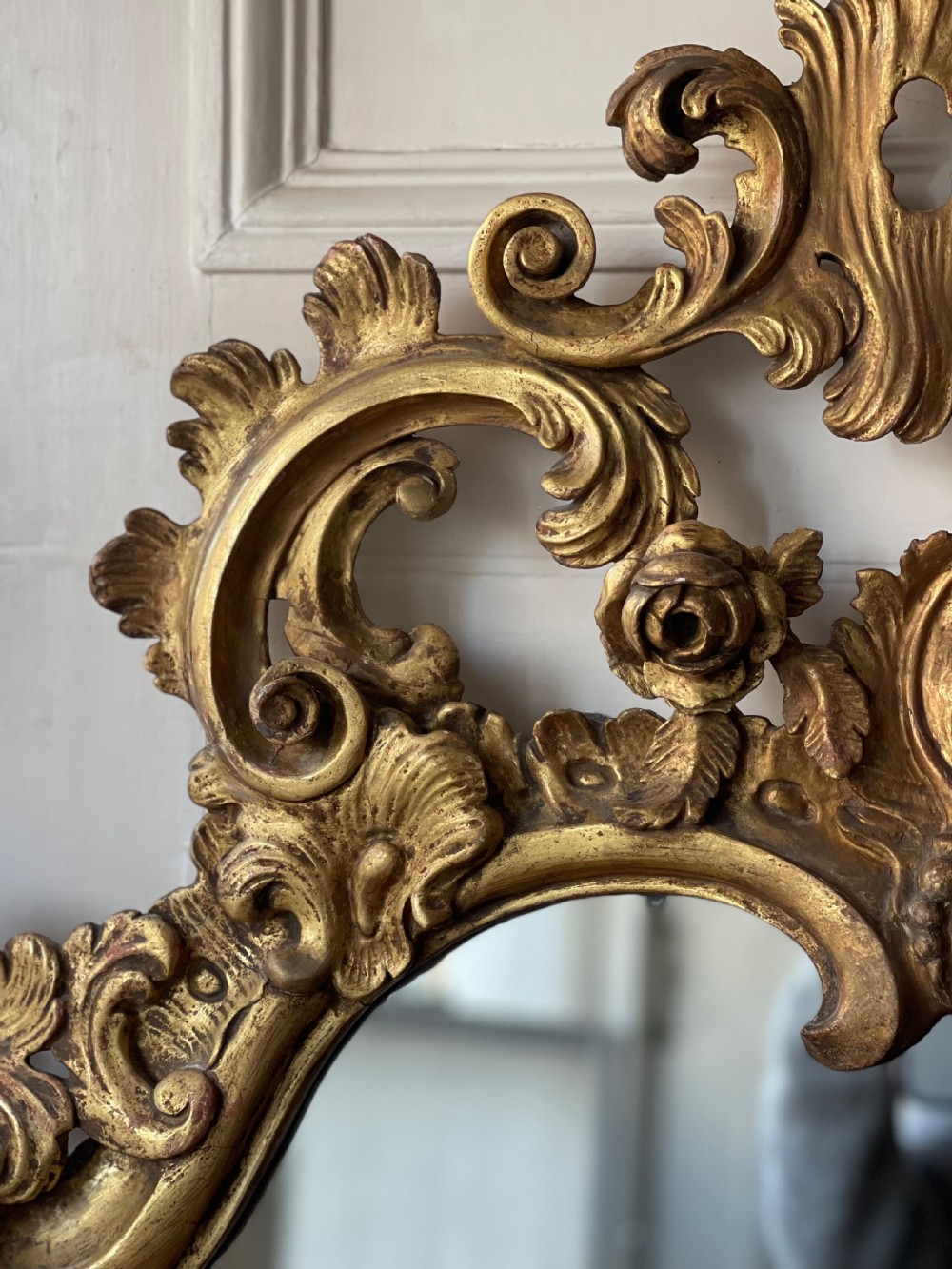 Large 19th century French gilt wood mirror View VII