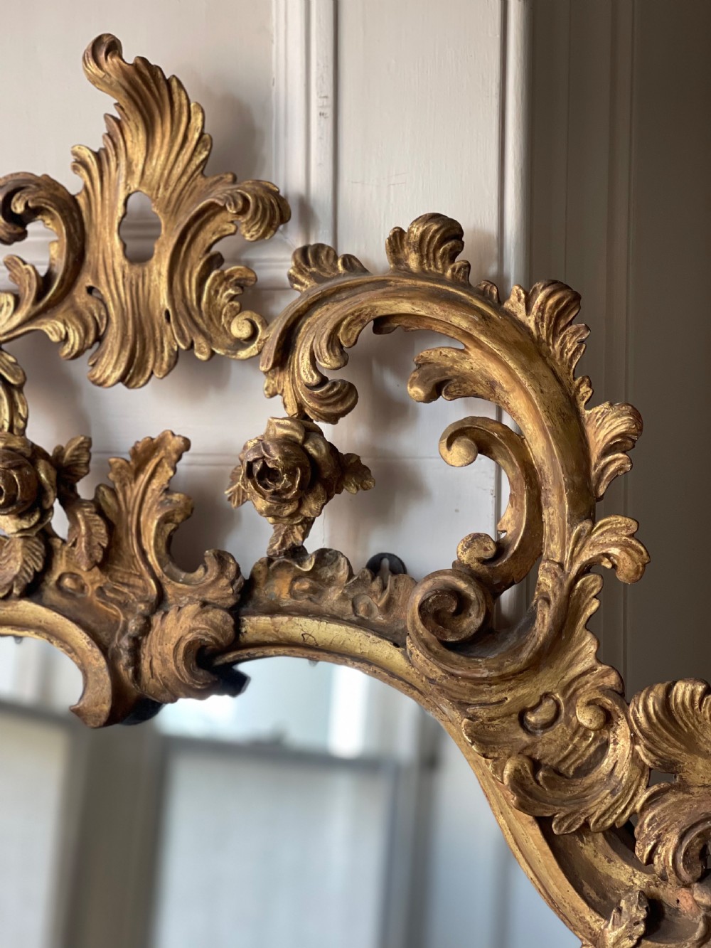 Large 19th century French gilt wood mirror View IX