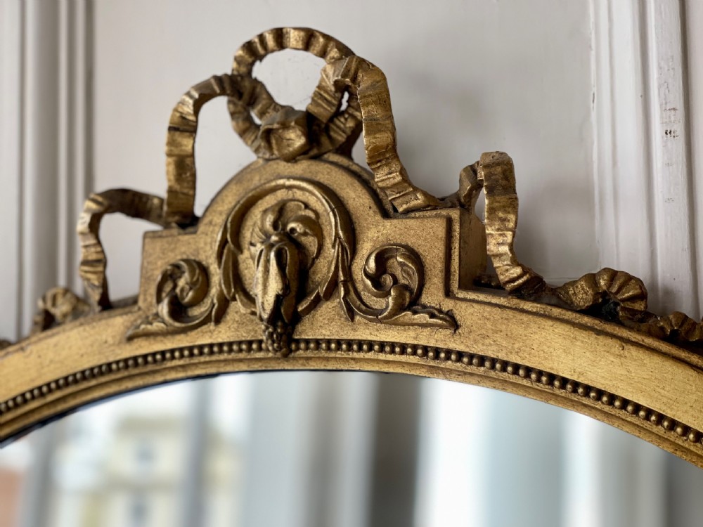 Tall 19th century French gilt mirror View VII