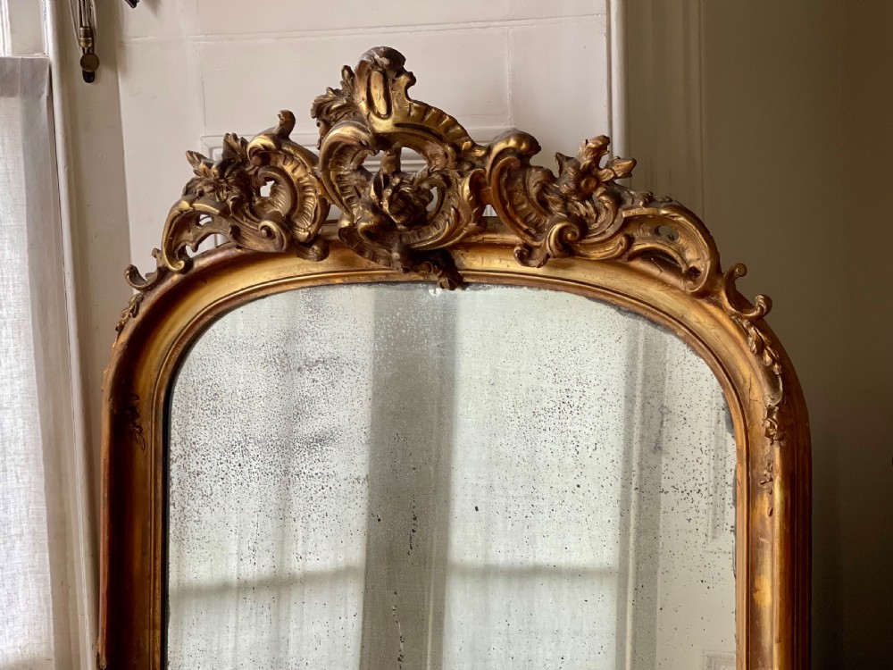 19th century French gilt Louis XV mirror View VII