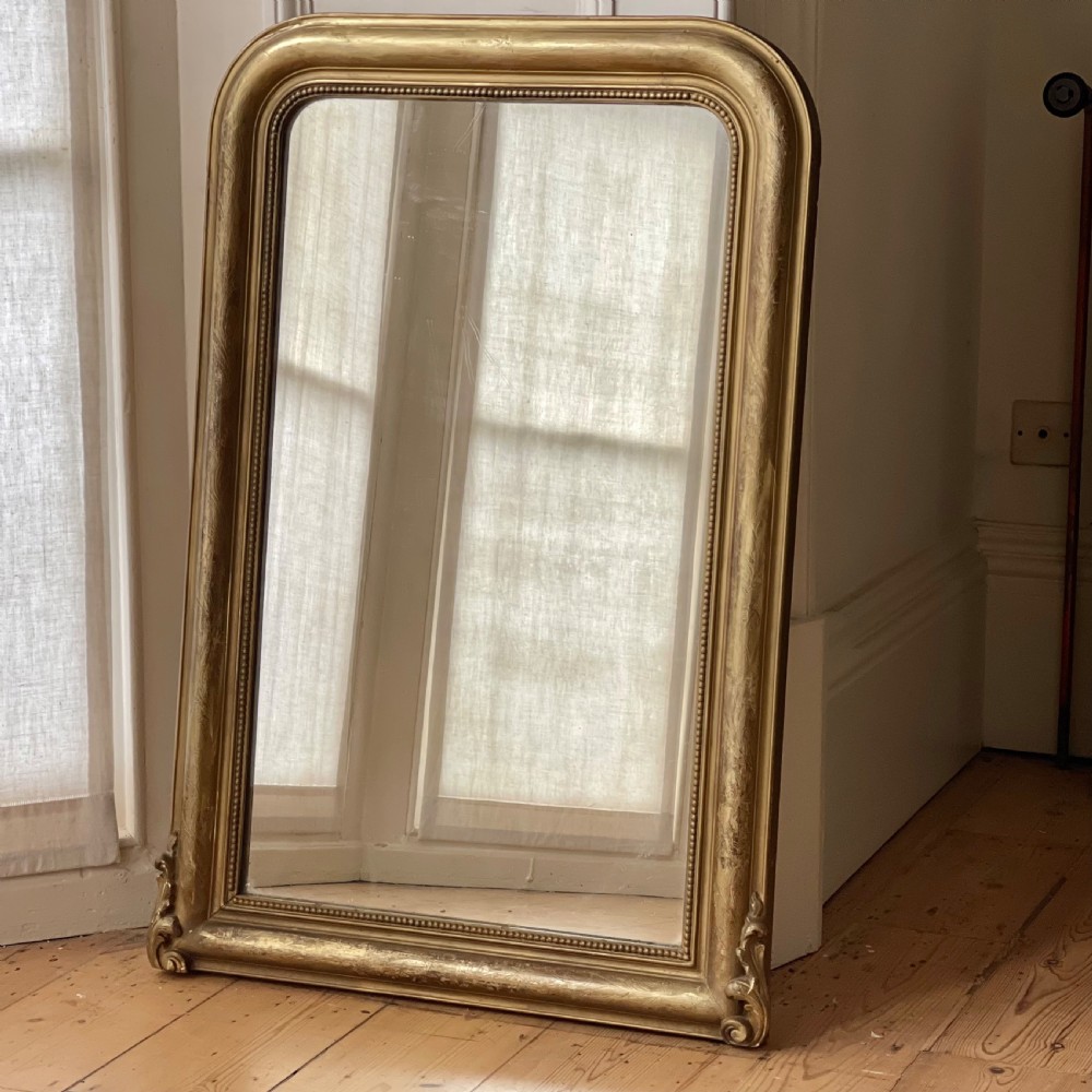 19th century French gilt Louis Philippe mirror c1850 View IV