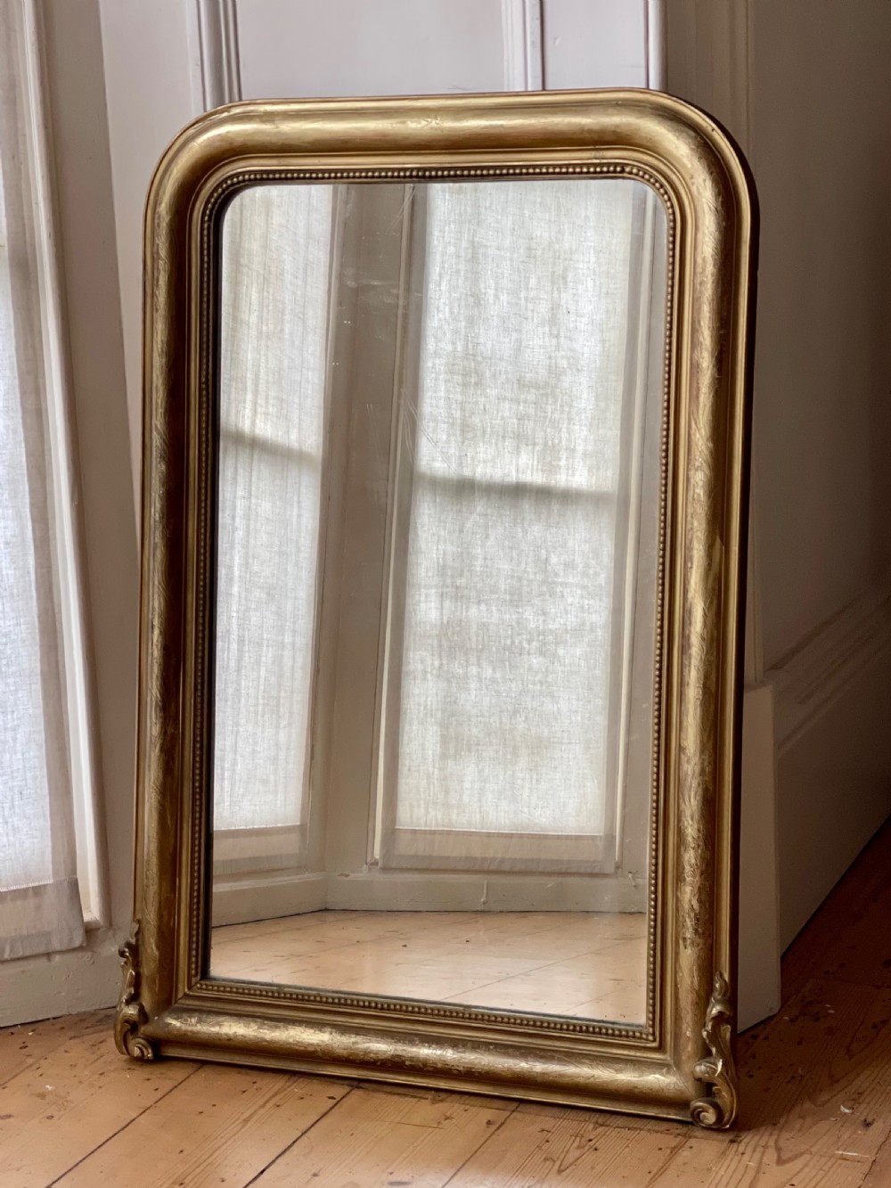 19th century French gilt Louis Philippe mirror c1850 View VI