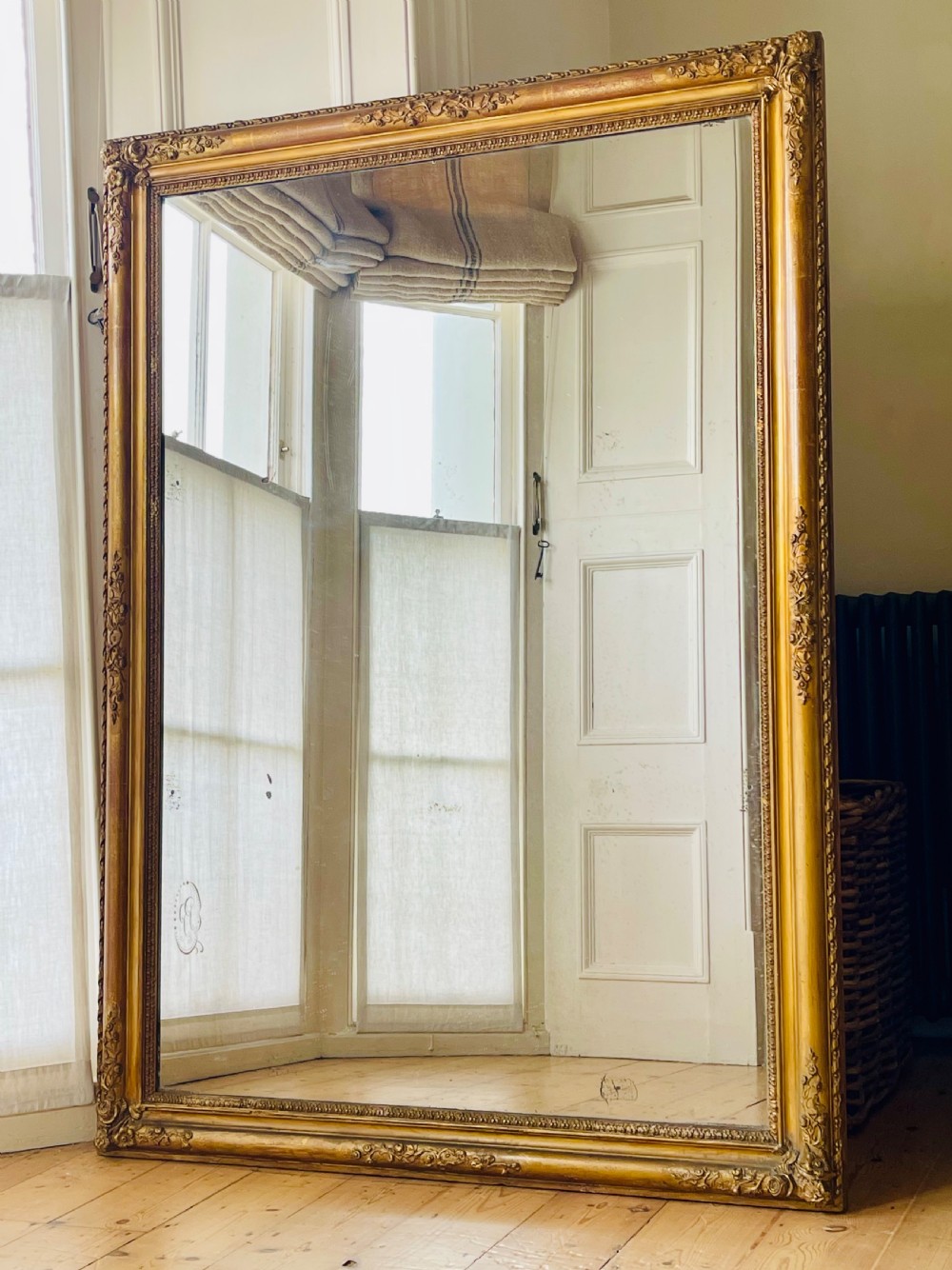 19th century French gilt mirror c1880 - mercury glass