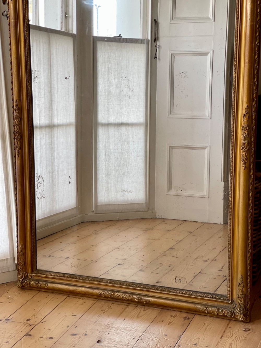 19th century French gilt mirror c1880 - mercury glass View III