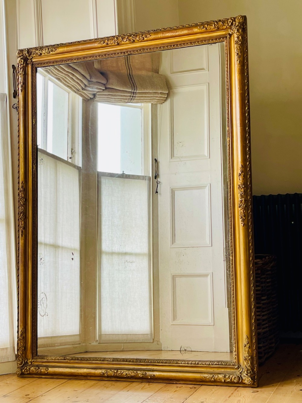 19th century French gilt mirror c1880 - mercury glass View X