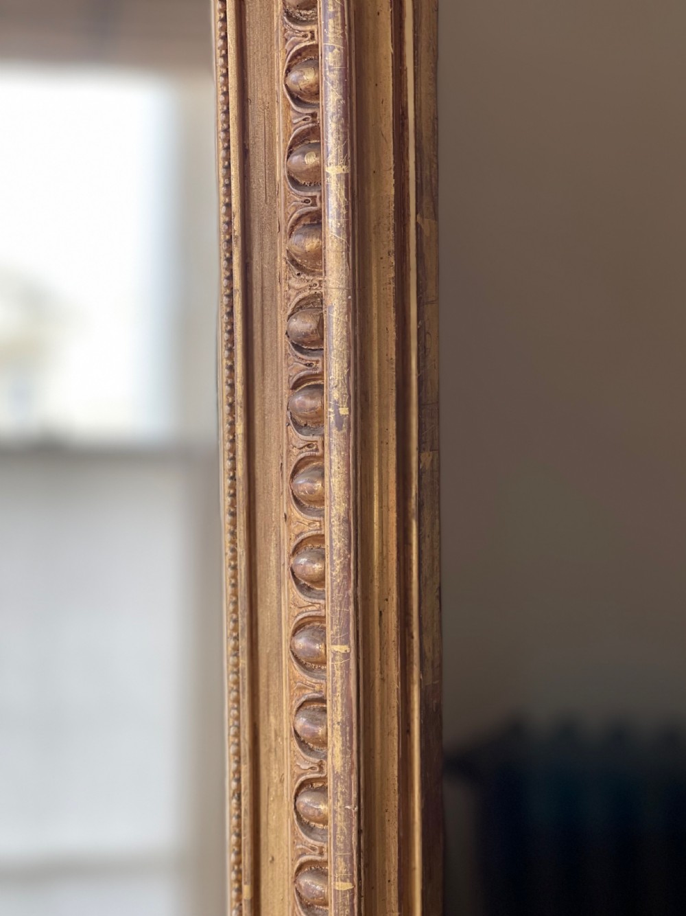 19th century French gilt leaner mirror View IV