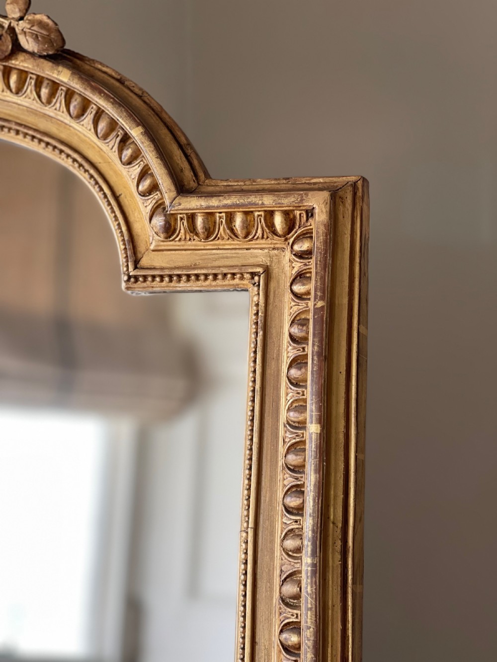 19th century French gilt leaner mirror View VI