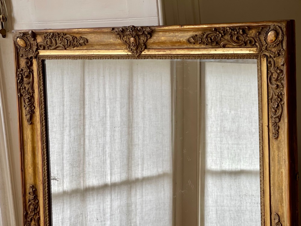 19th century French gilt Empire mirror c1830 View IV