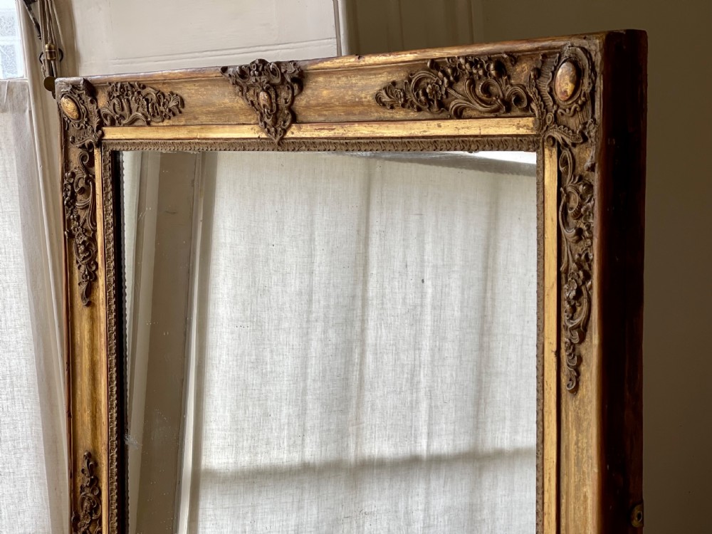 19th century French gilt Empire mirror c1830 View VI