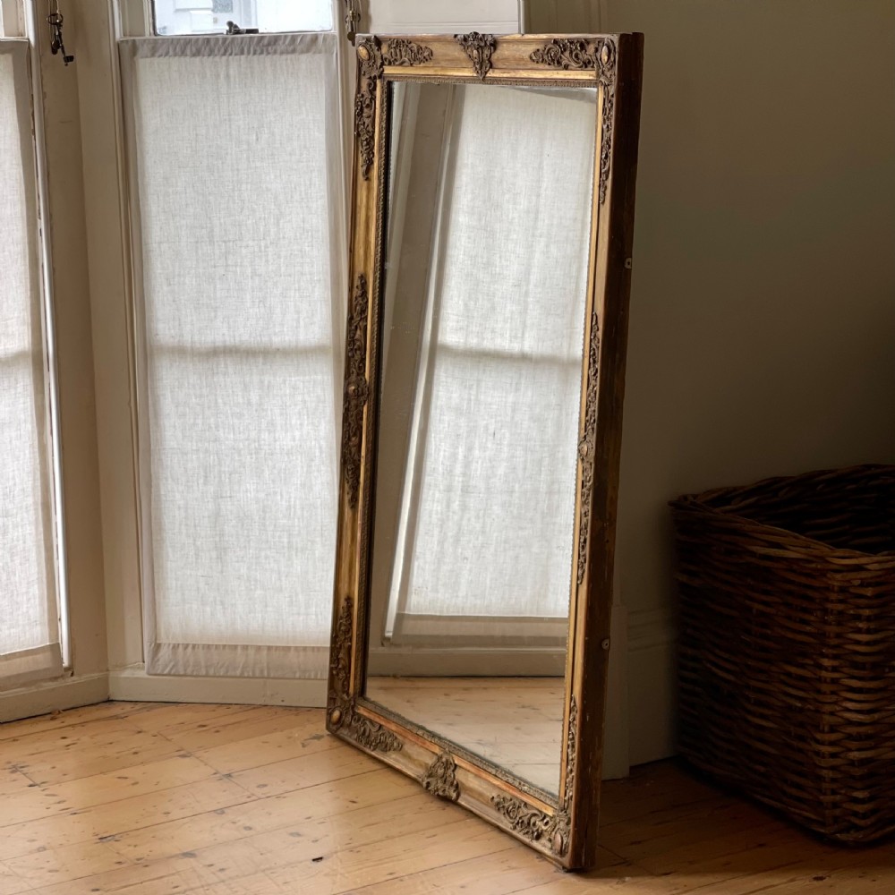 19th century French gilt Empire mirror c1830 View XIII