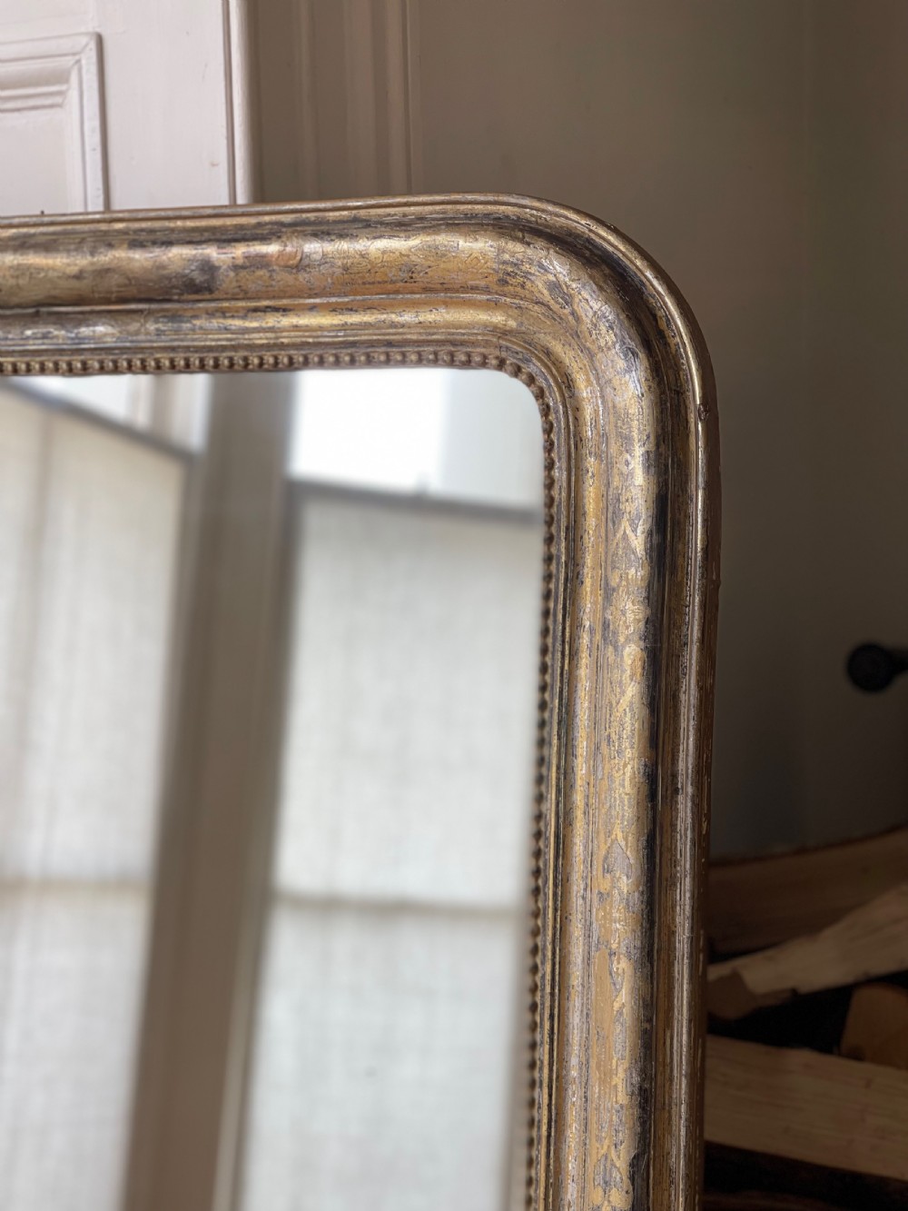 19th century French gilt Louis Philippe mirror c1860 View III