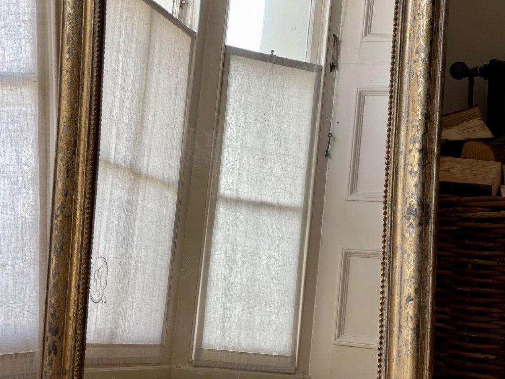 19th century French gilt Louis Philippe mirror c1860 View V