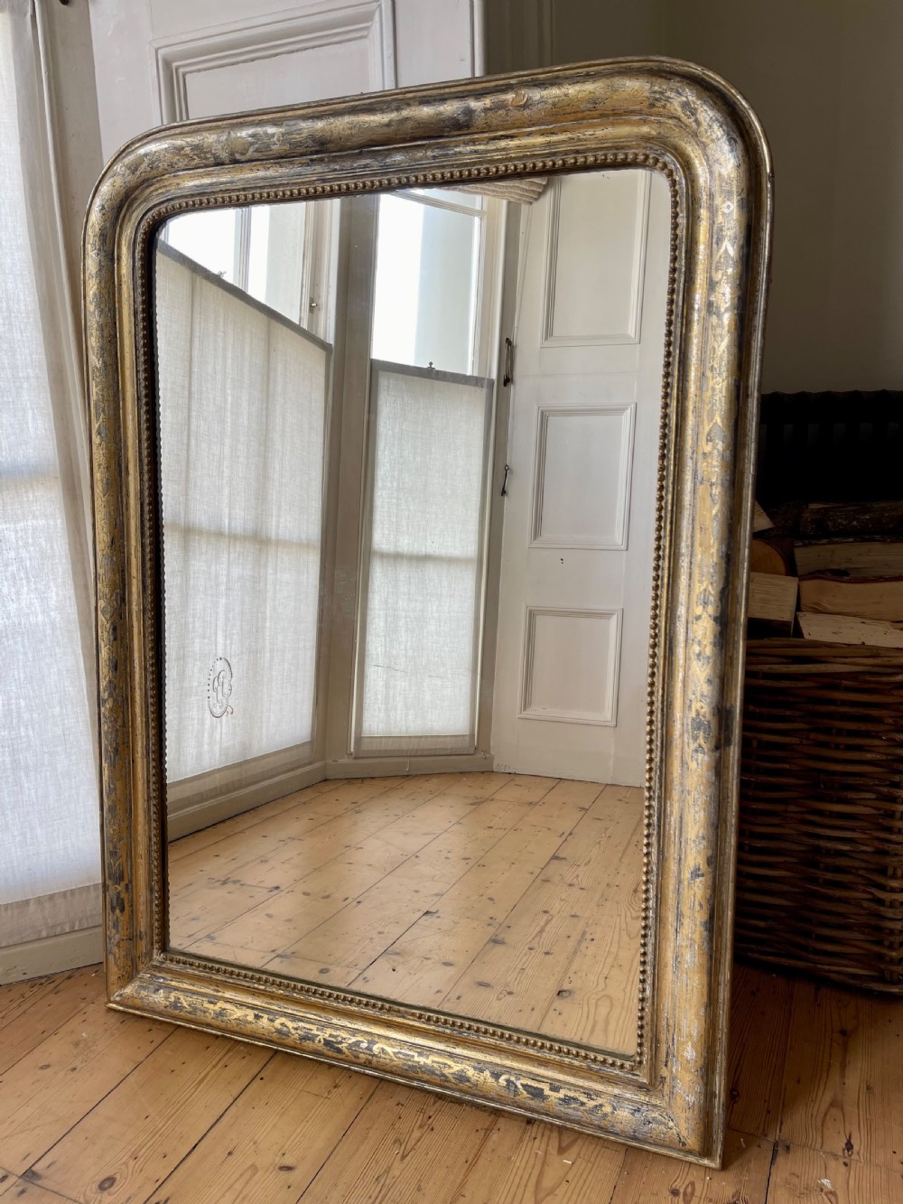 19th century French gilt Louis Philippe mirror c1860 View VII