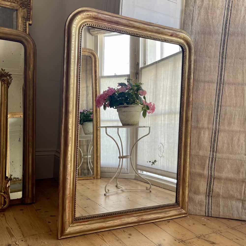 19th century French gilt Louis Philippe mirror c1860 View VI