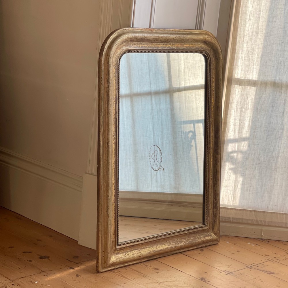 19th century French gilt Louis Philippe mirror
 View VII