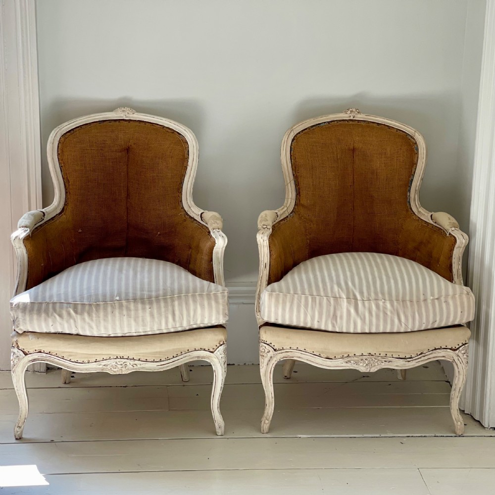 Pair of antique French armchairs