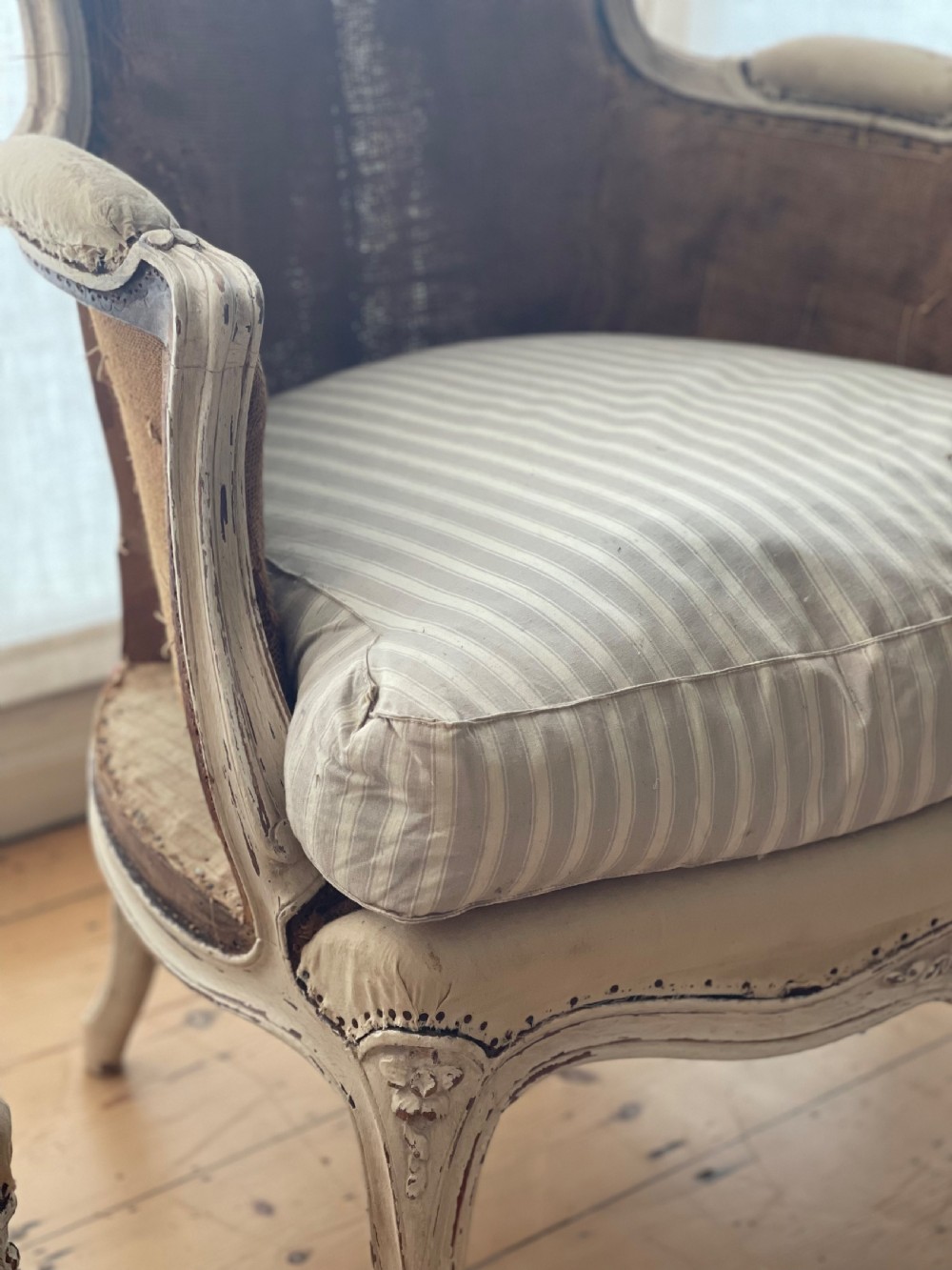Pair of antique French armchairs View X