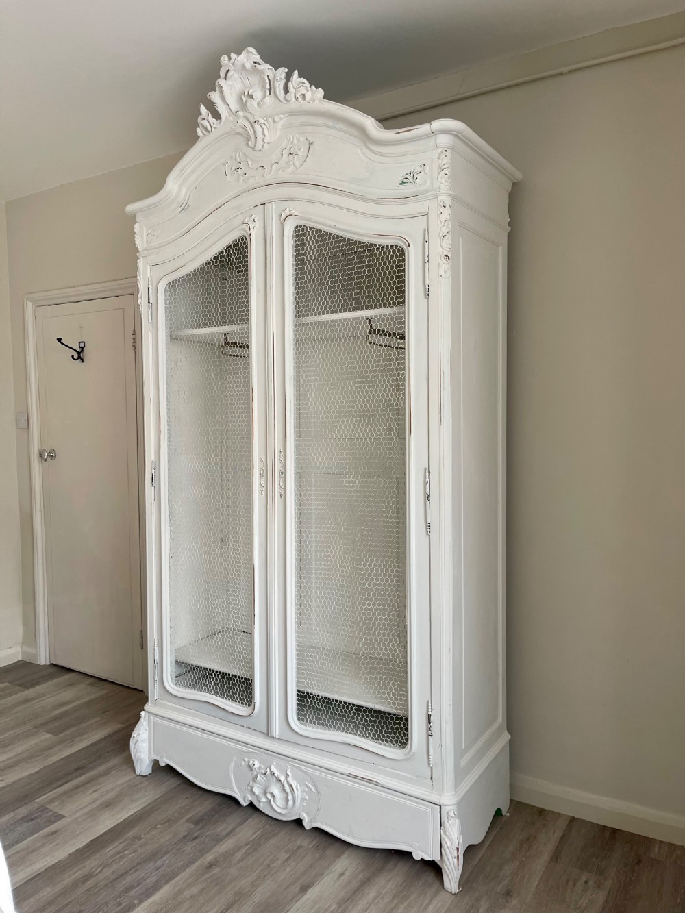 Antique French armoire wardrobe 