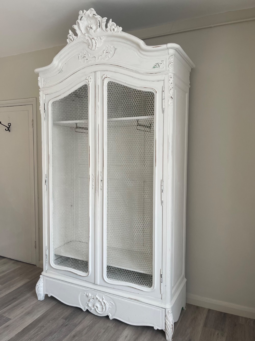 Antique French armoire wardrobe  View IX