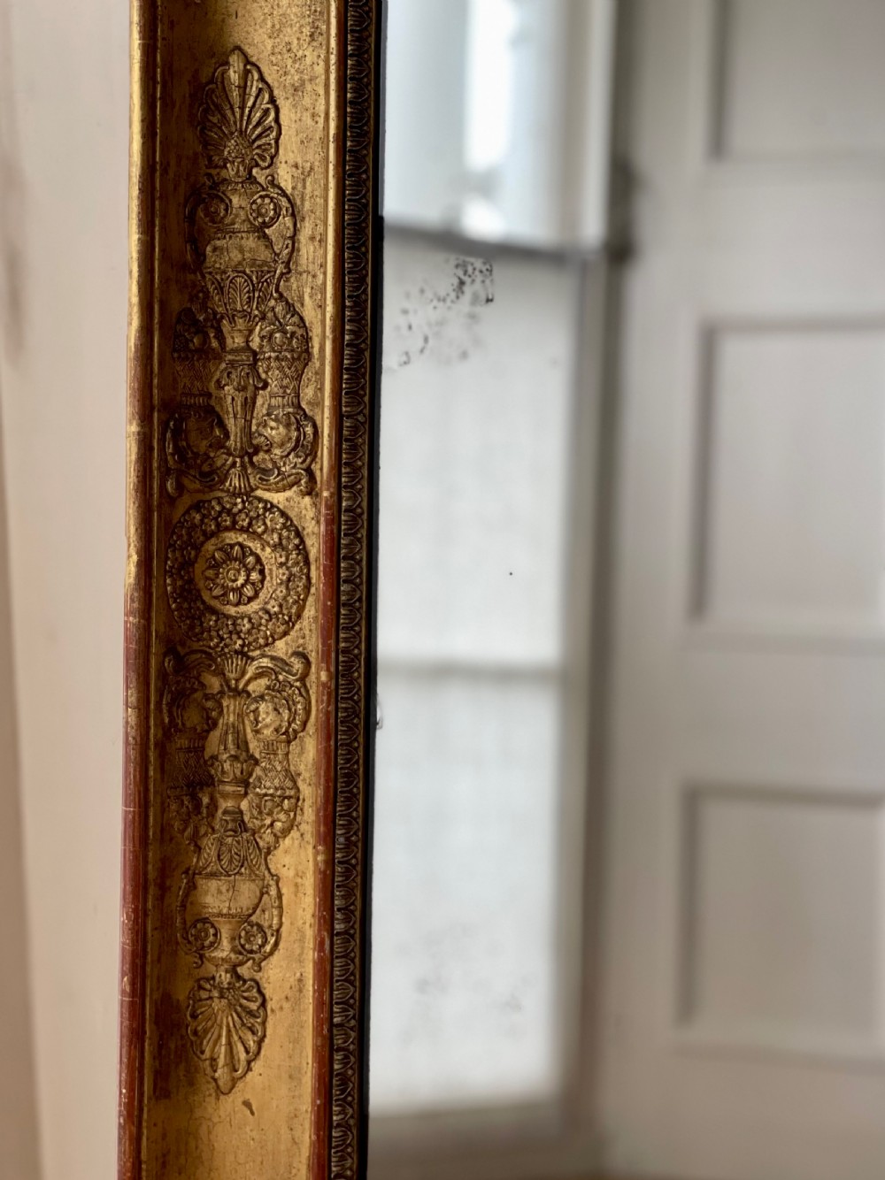Large 19th century French gilt Empire mirror  View VI
