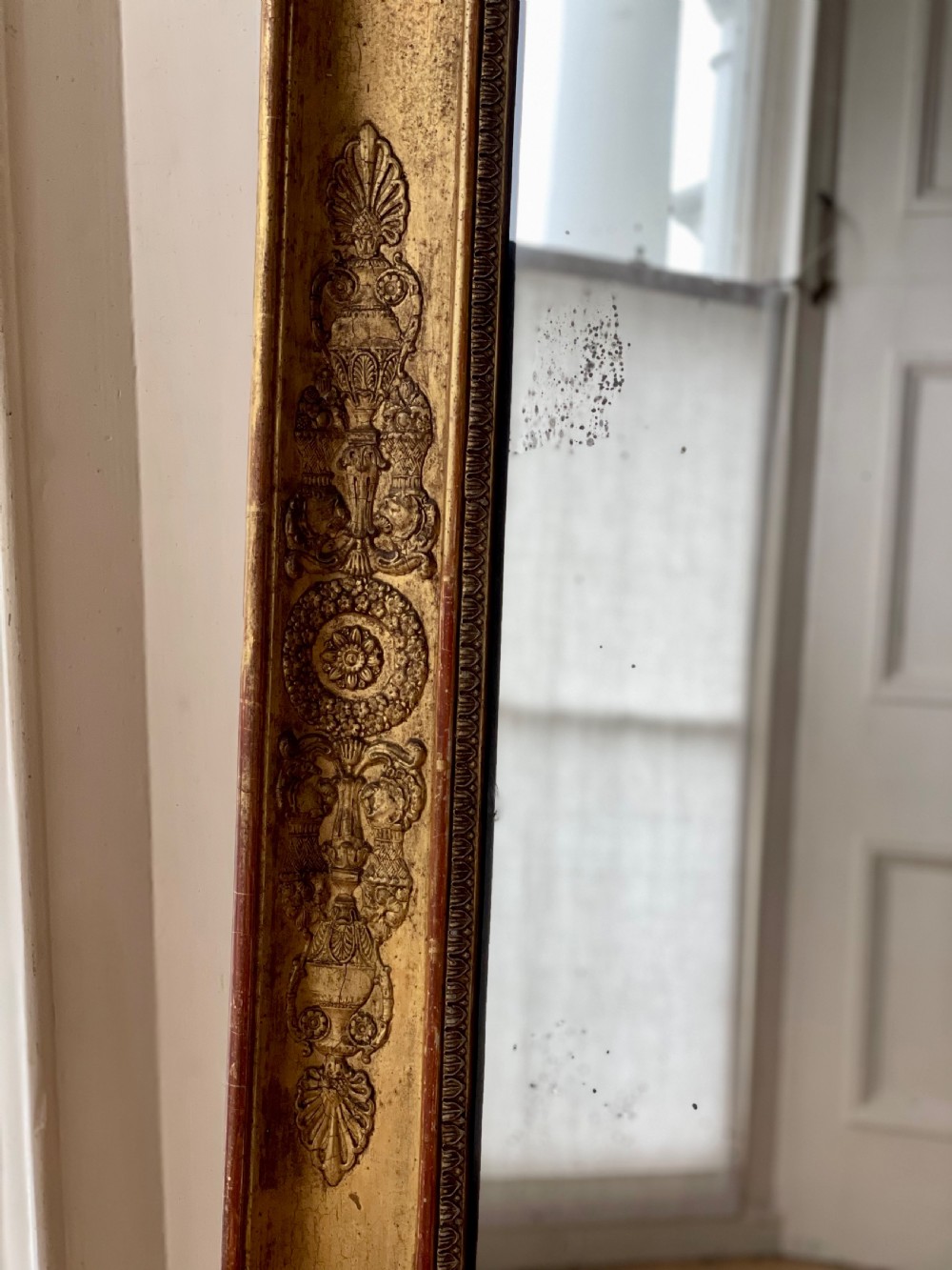 Large 19th century French gilt Empire mirror  View VII