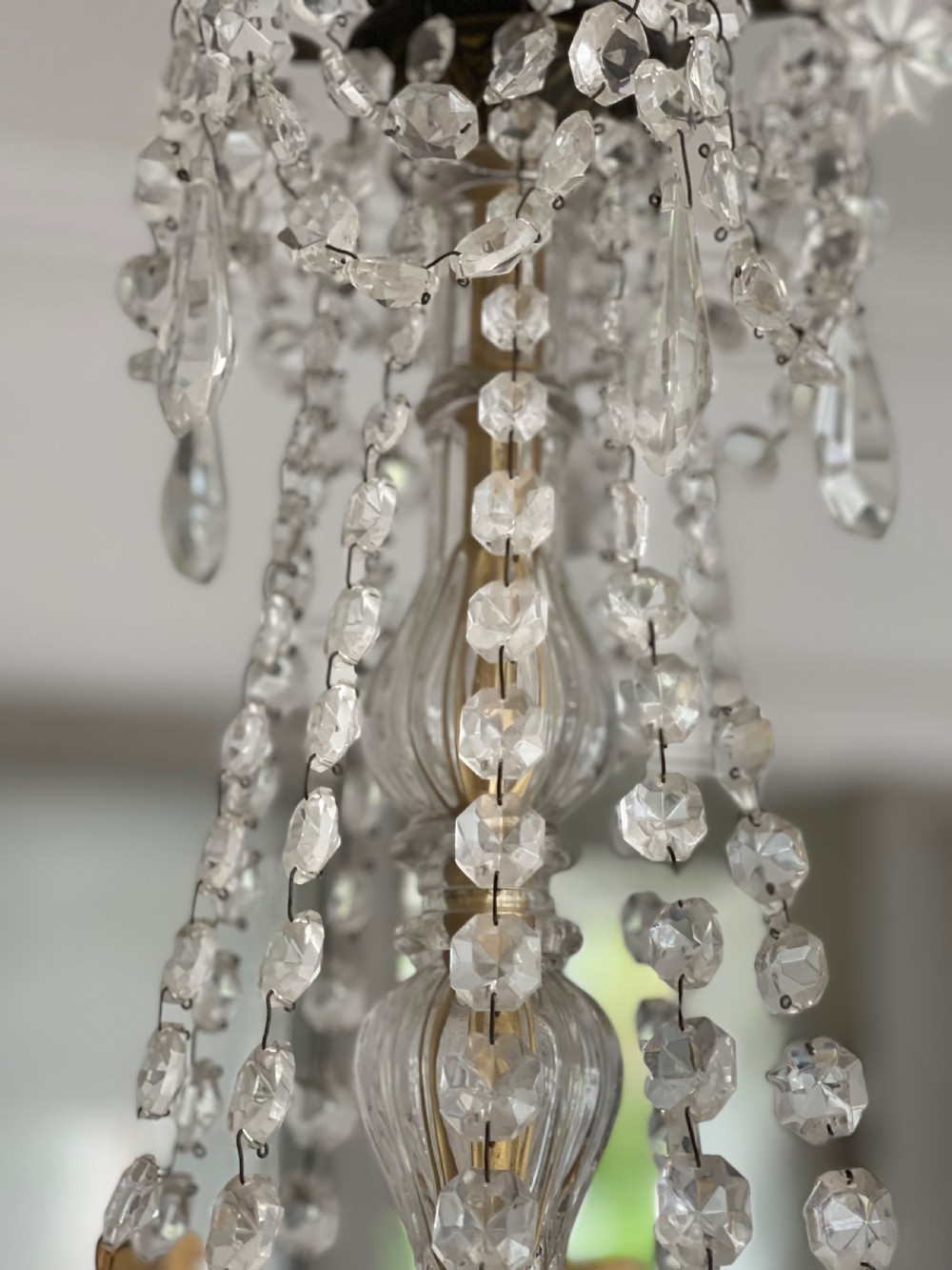 Large French crystal chandelier View VI