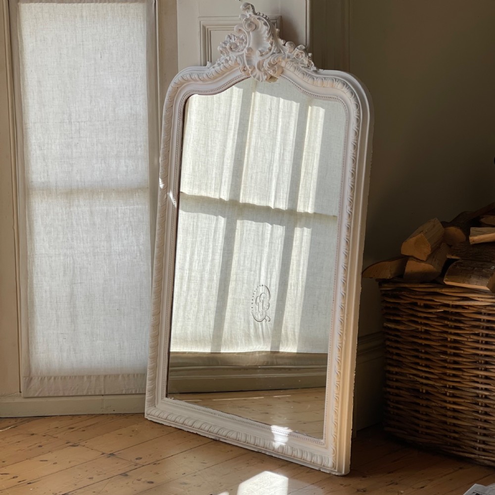 Antique French Louis XV painted mirror  View VI