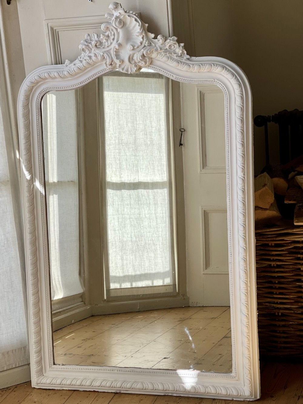 Antique French Louis XV painted mirror  View VII