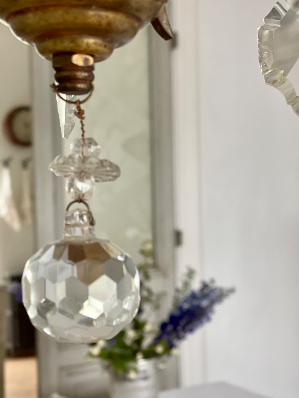 Antique French cage chandelier - rewired View IV