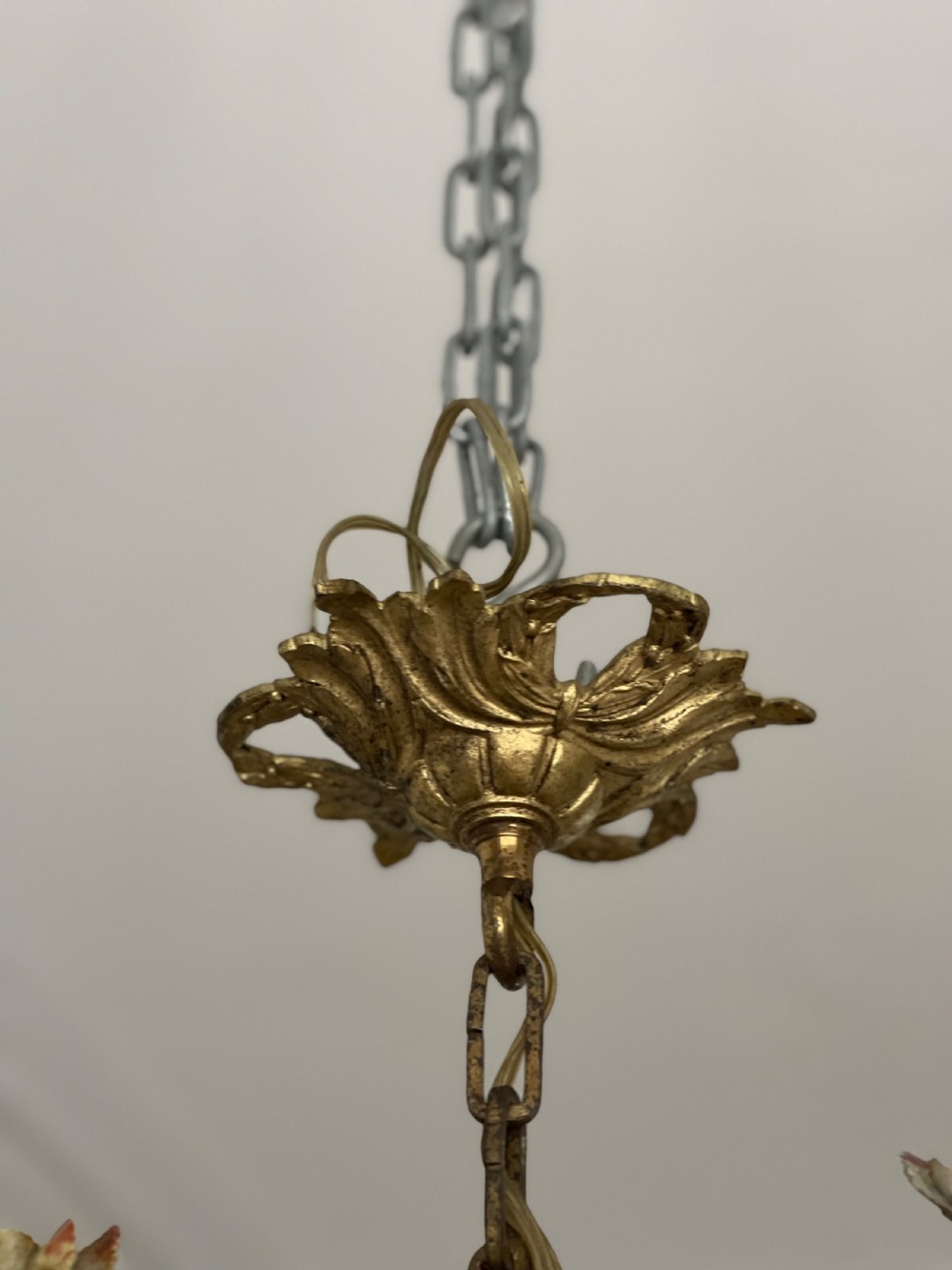 Antique French crystal chandelier - rewired View VIII