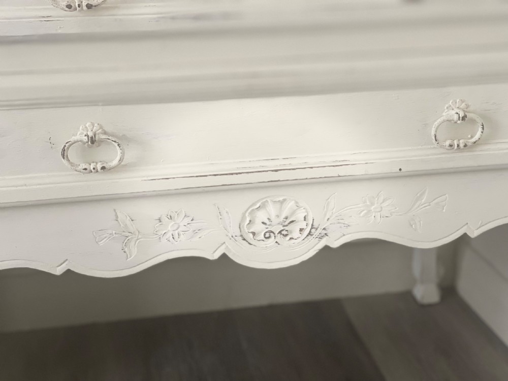 Antique French painted chest of drawers  View VIII
