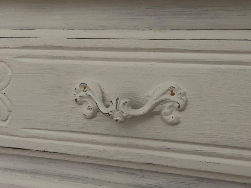 Antique French painted chest of drawers View X