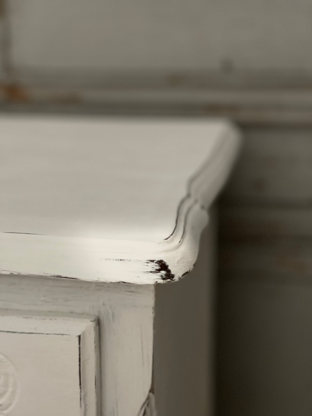 Antique French painted chest of drawers View XI