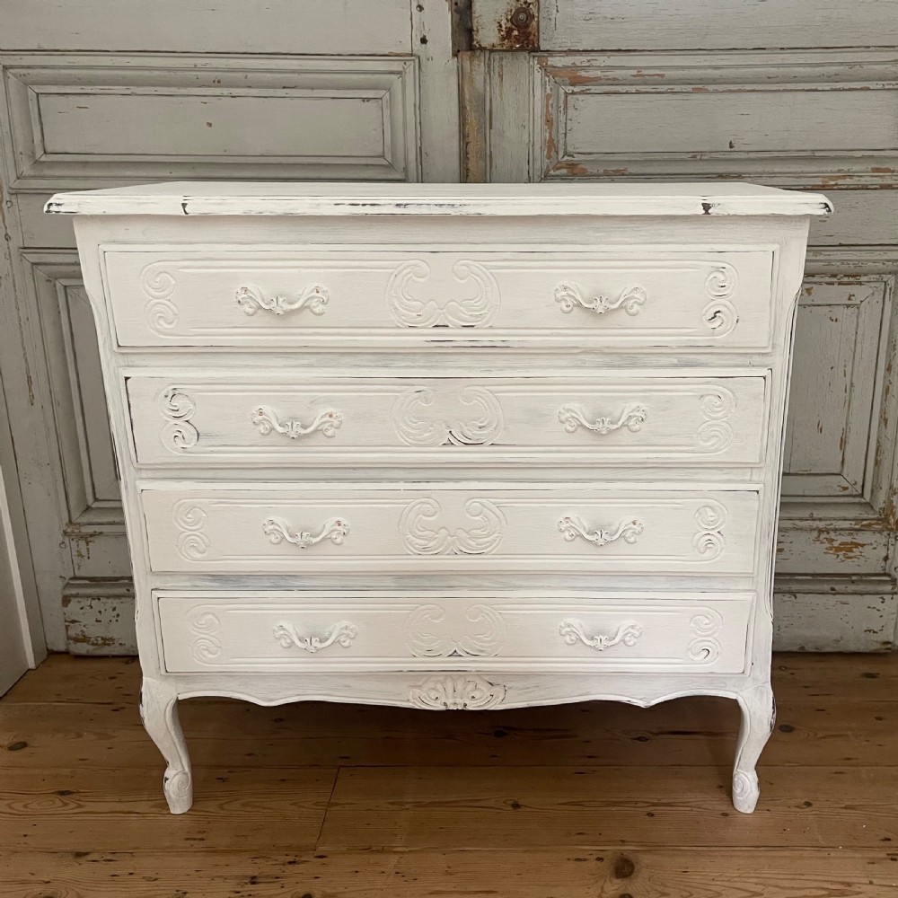 Antique French painted chest of drawers View XIII
