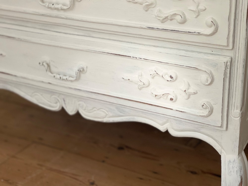 Antique French oak drawers View V