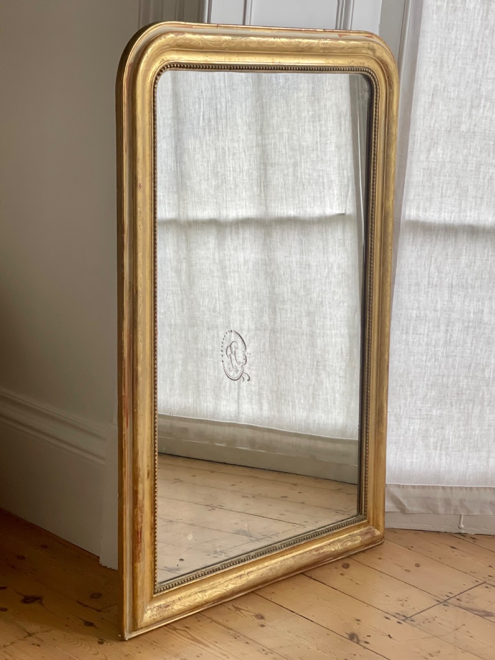 19th century French gilt Louis Philippe mirror