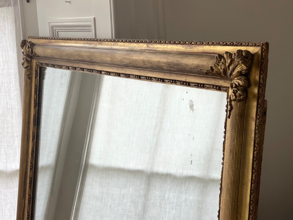 Large antique French gilt mirror c1830 View III