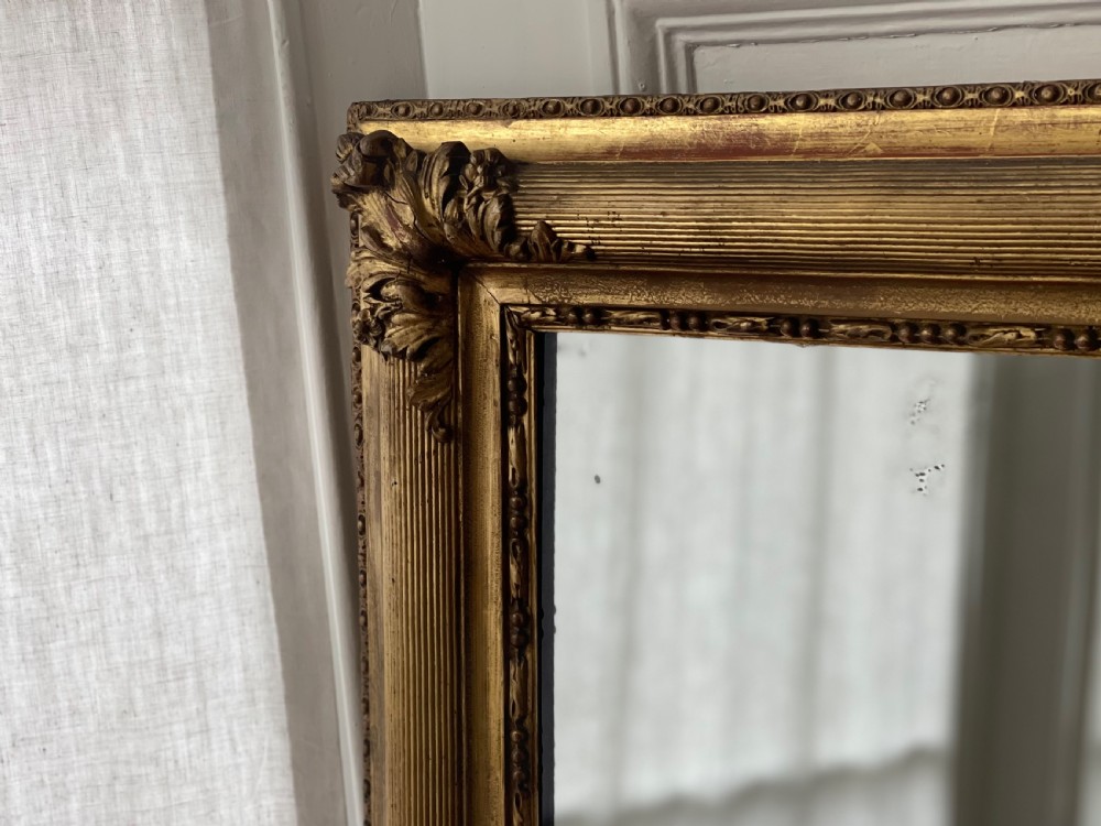 Large antique French gilt mirror c1830 View IV