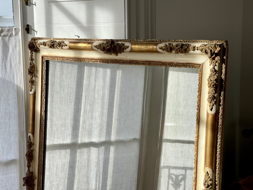 Large antique French gilt on gesso Empire mirror  View VIII