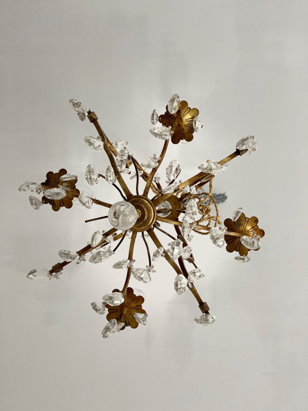 Antique French cage chandelier - rewired View III