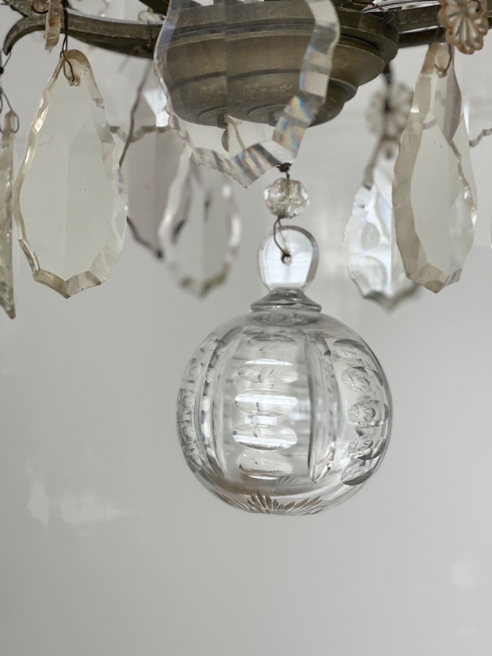 Large antique French chandelier  View II
