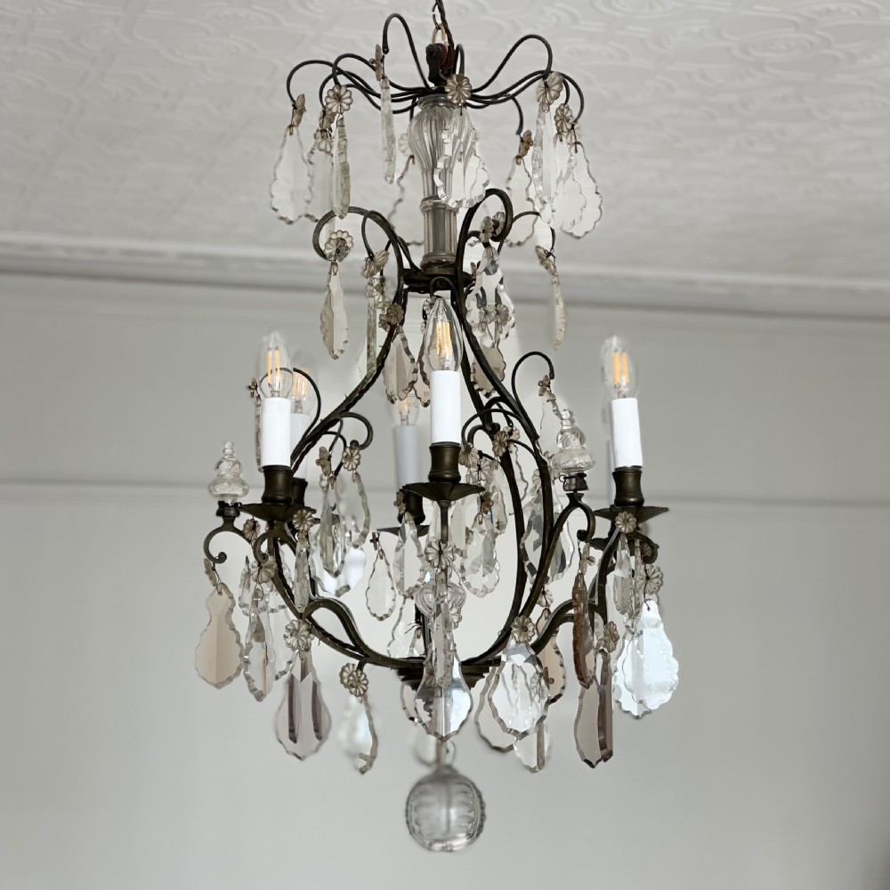 Large antique French chandelier  View III