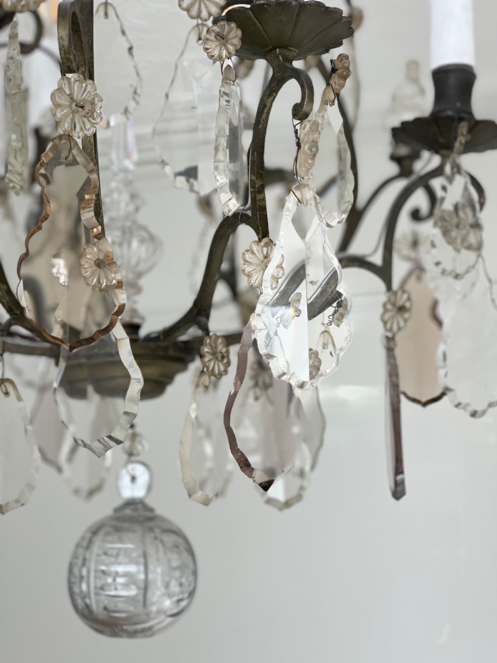 Large antique French chandelier  View IX