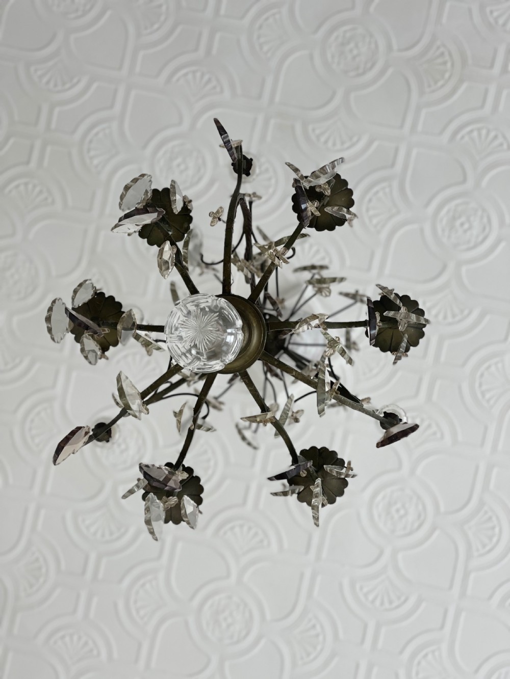 Large antique French chandelier  View X