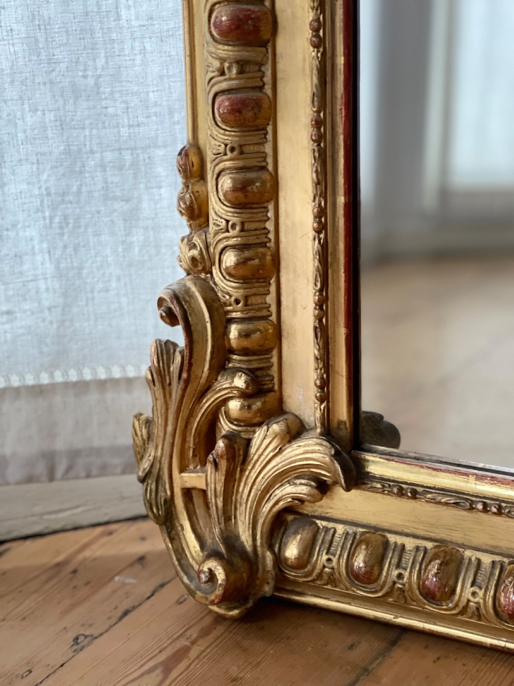 Large antique French gilt mirror  View VII