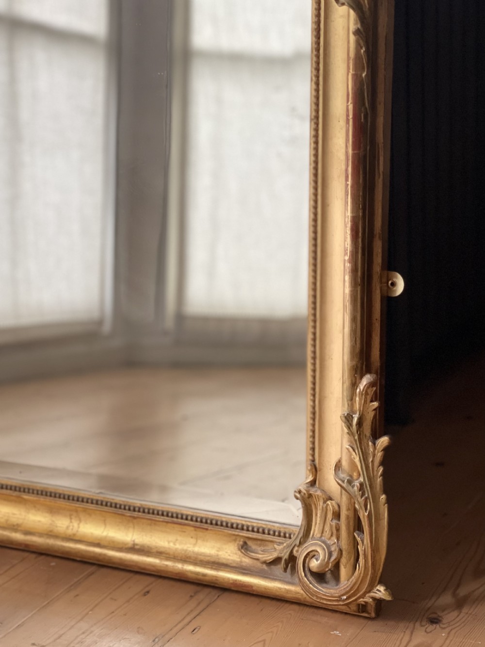Large 19th antique  French gilt mirror View VIII