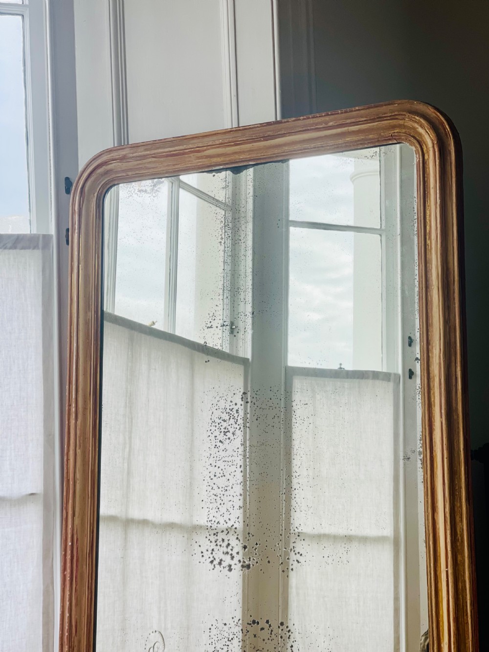 Large antique French mirror  View VII